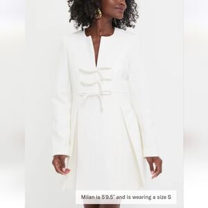 Tuckernuck White Mini Dress with Knot Front